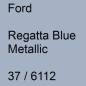Preview: Ford, Regatta Blue Metallic, 37 / 6112.